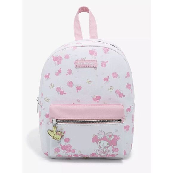 Sanrio Handbags - Sanrio My Melody Pink and White Pastel Rose Mini Backpack